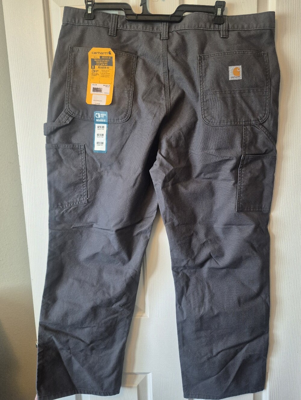 Carhartt Men's Dark Gray Cargo Work Pants 42x30